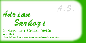 adrian sarkozi business card